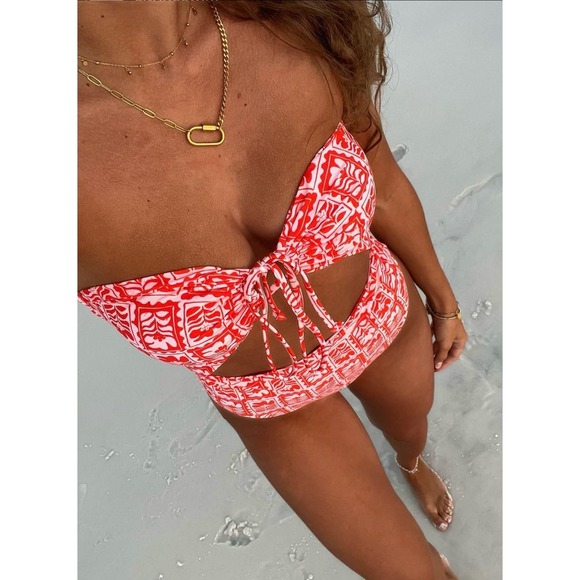 Free People x Citrine• Carson One Piece Mandarin Stamps